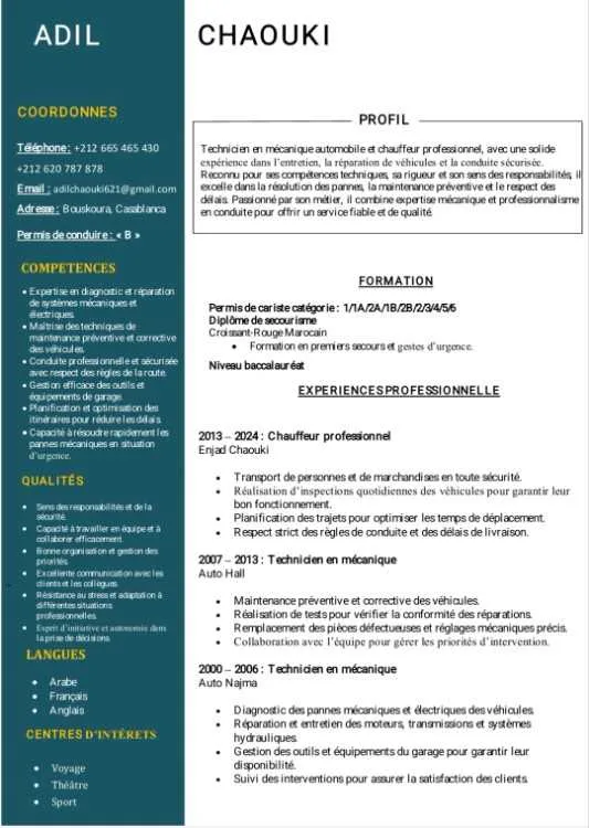 Chauffeur expert - Casablanca