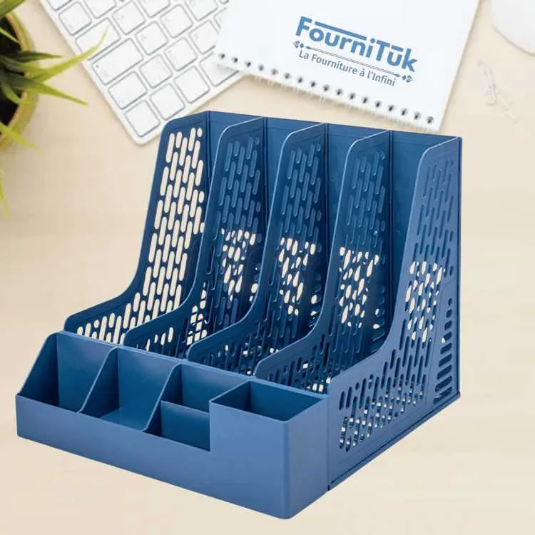 Boîte de Classement 4 Compartiments +Porte Stylos