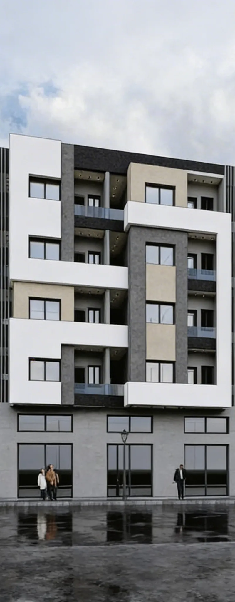 Nouveaux appartements à vendre en cours de construction situés sur la route de Rabat