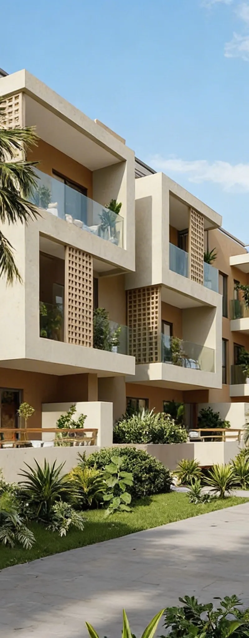 2ᵉ Tranche Riad Garden, Appartements de 84 à 116m²