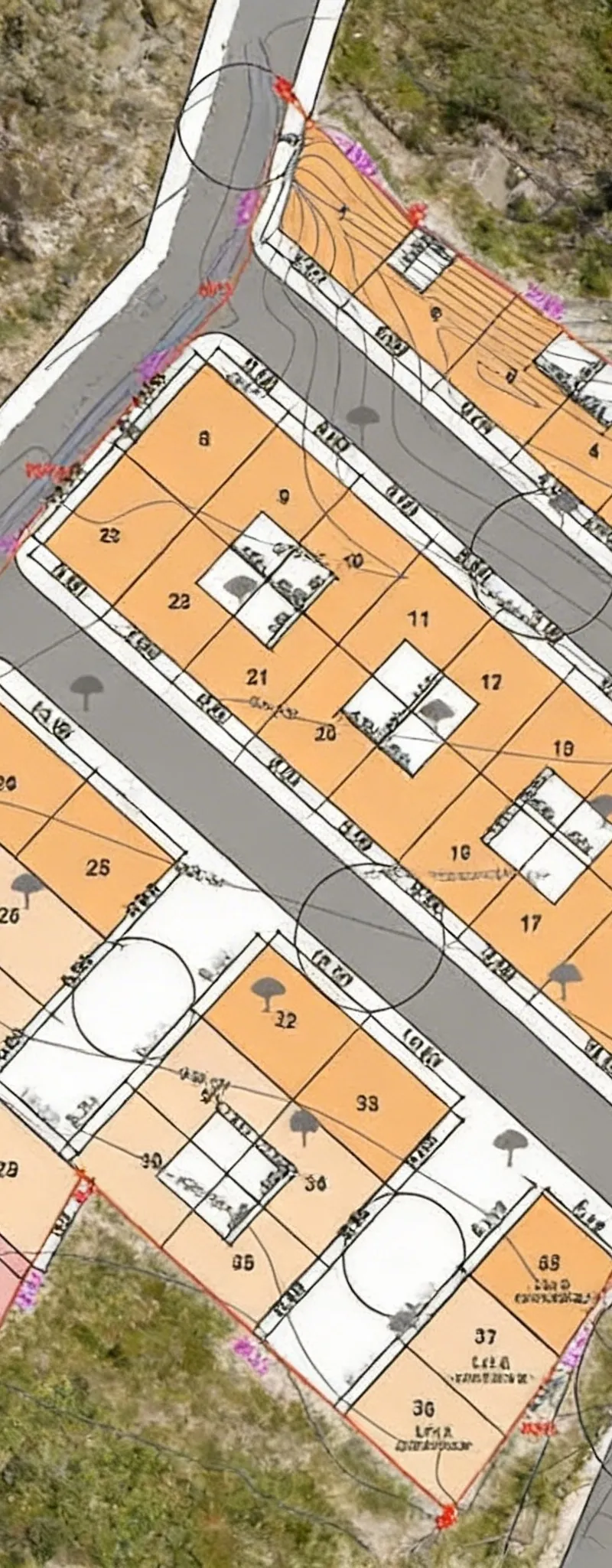 Terrain lot 80m² R 2 résidentiel et commercial