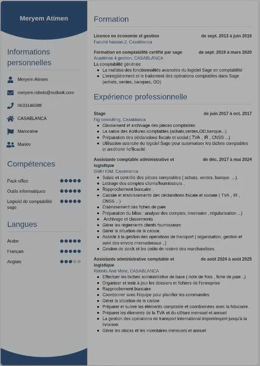 Stage pré-embauche en comptabilité