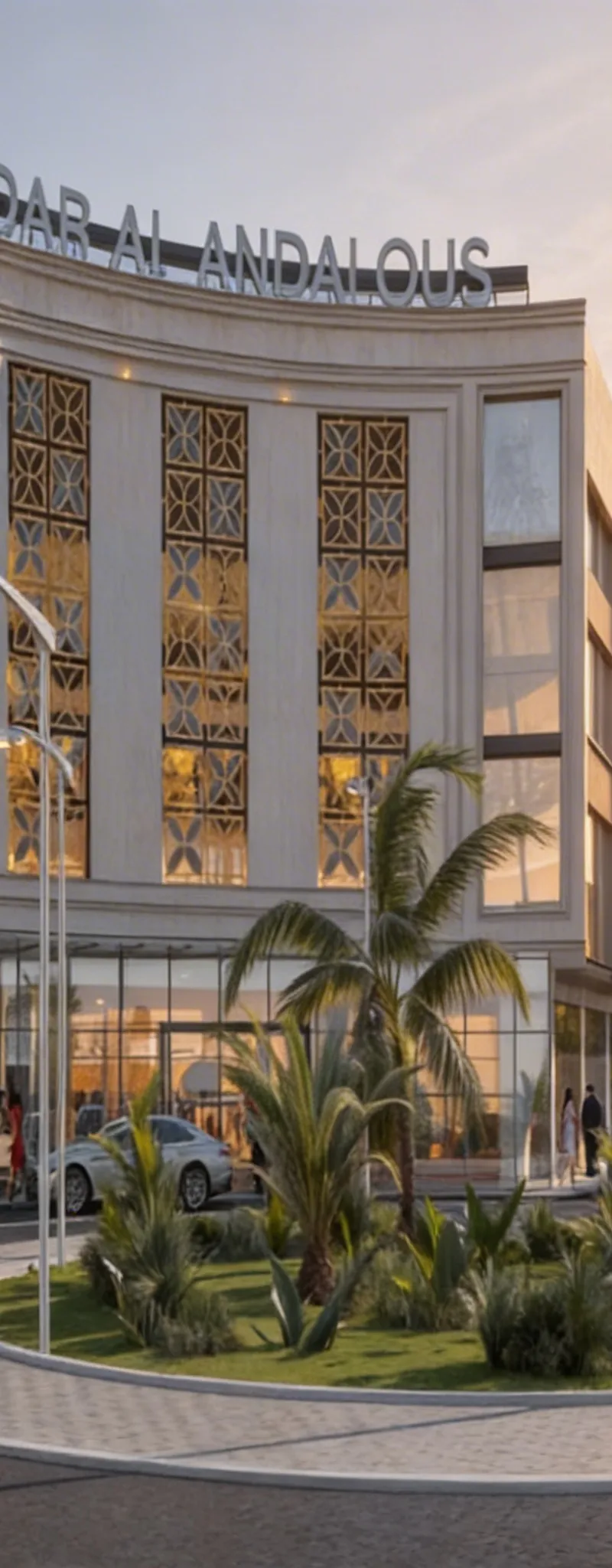 Projet : Centre commercial, locaux commerciaux, bureaux administratifs, cafés