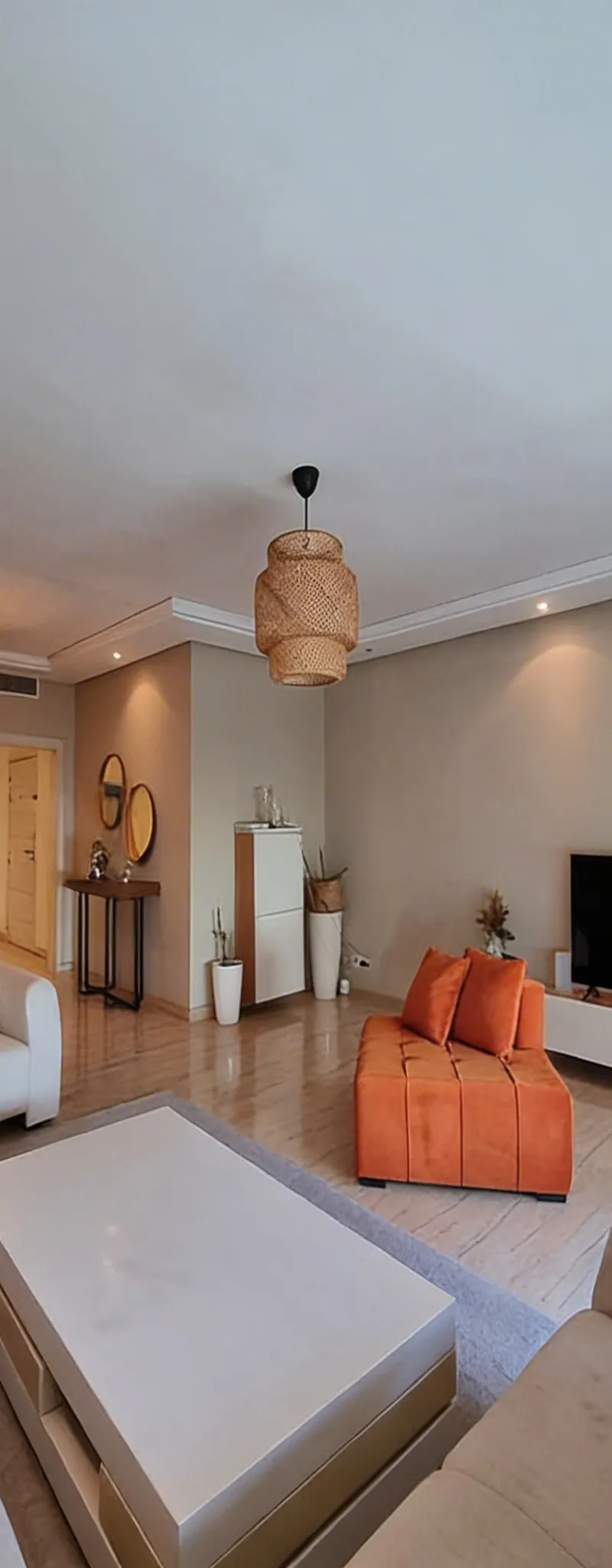 Lux Appt 3 Chambres Meublé sur Maârif