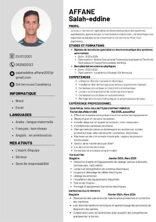 Technicien de maintenance - Casablanca