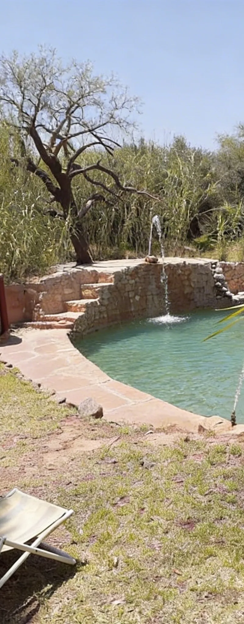Villa jardin piscine route de Fes