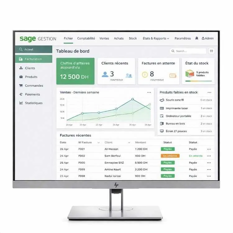 ECRAN HP EliteDisplay E243i-24″ WUXGA