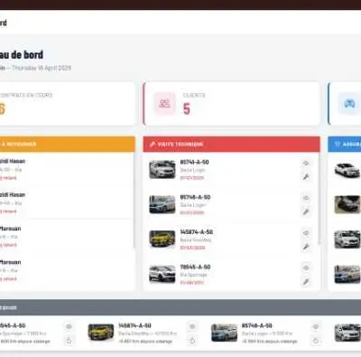 Application de gestion location de voitures