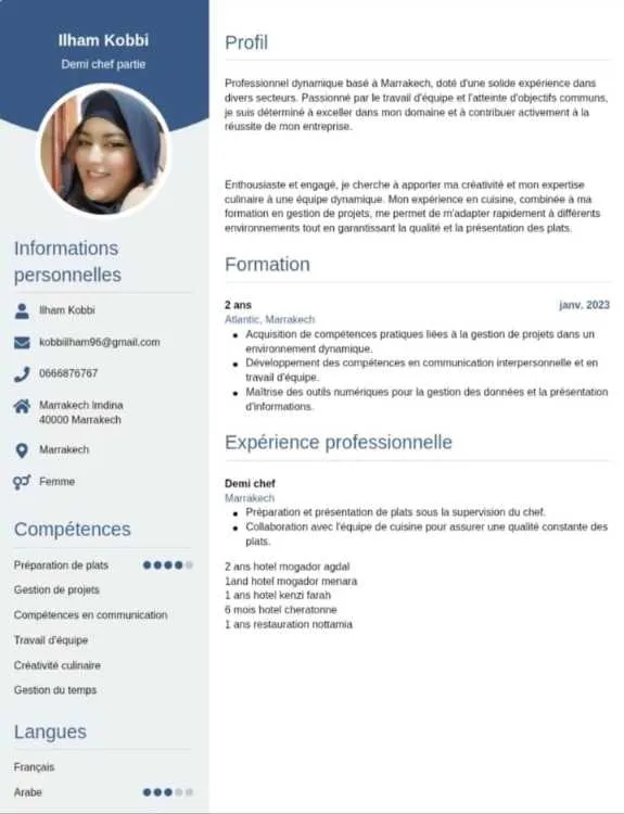 Chef cuisiniere - Marrakech