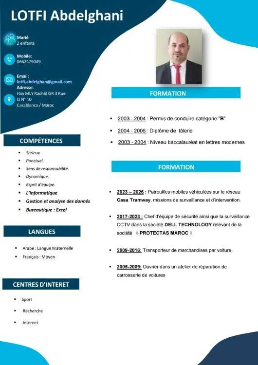 CHAUFFEUR LIVREUR - Casablanca