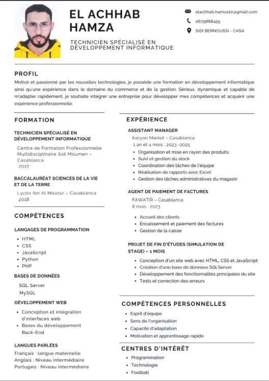 Technicien informatique disponible immédiatement - Casablanca