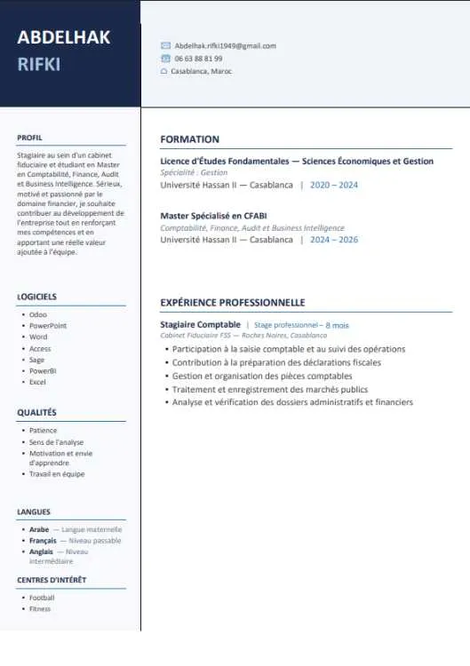 Comptable junior