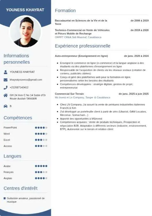 Commercial / Vendeur / distributeur - Tanger