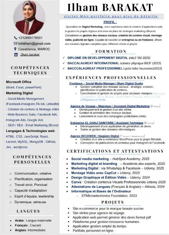 Marketing Digital – Social Media & Web - Casablanca
