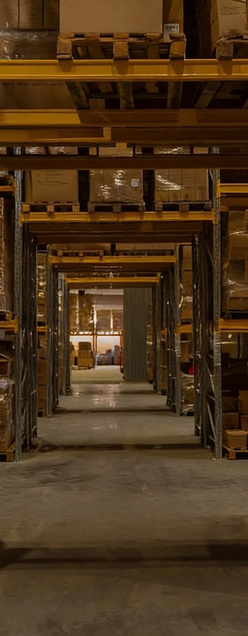 Dépôt de stockage dans la zone industrielle