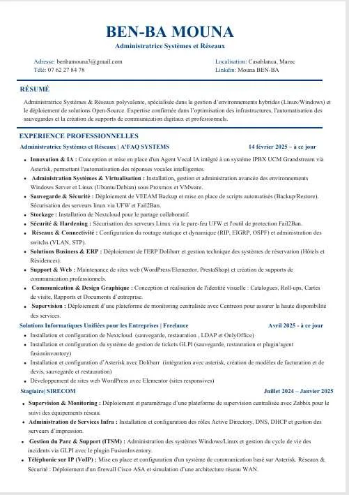 Administratrice informatiques - Casablanca