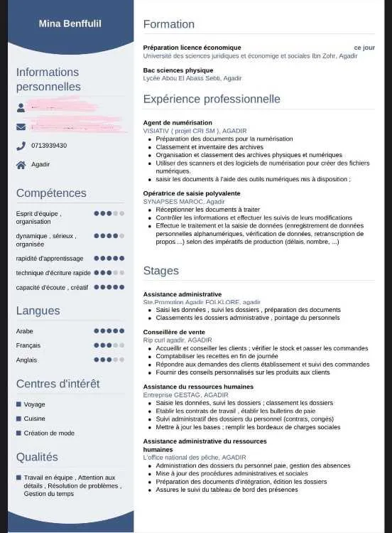 Agent administratif - Agadir