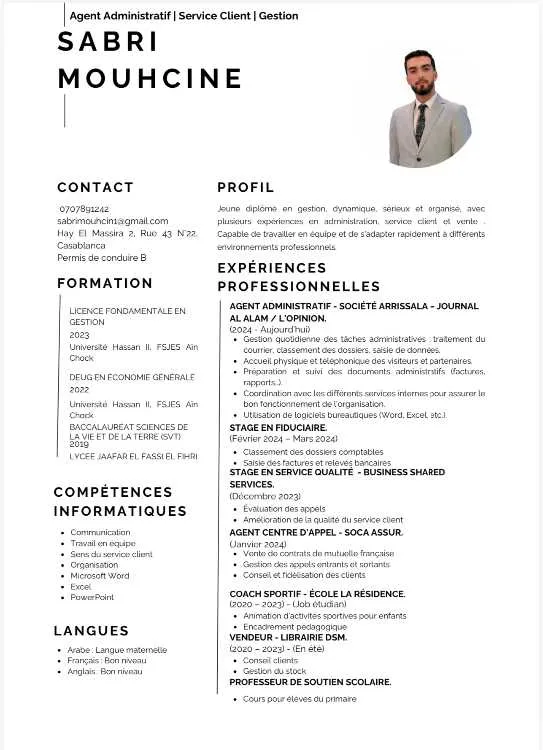 Agent administratif - Casablanca