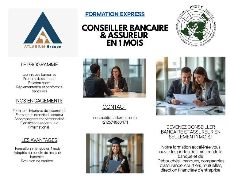 FORMATION : CONSEILLER BANCAIRE & ASSUREUR - Tanger