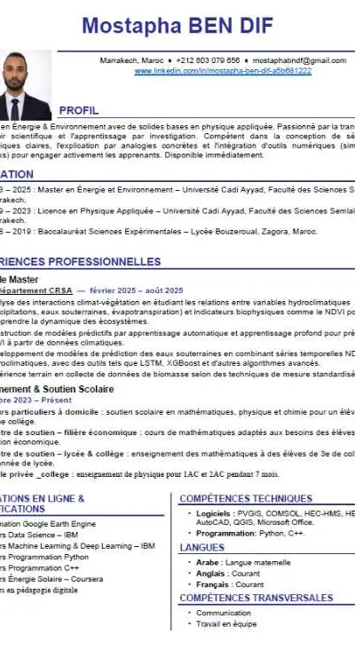 Cours de soutien en mathématique - Marrakech