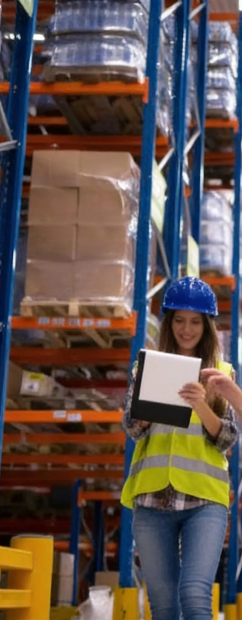 Plate-forme logistique avec quais déchargement