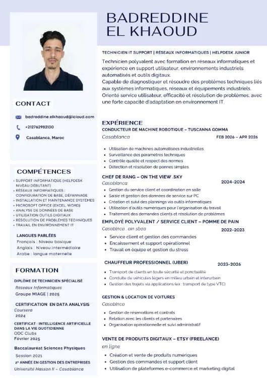 Agent Polyvalent en Informatique et Support Techni - Casablanca
