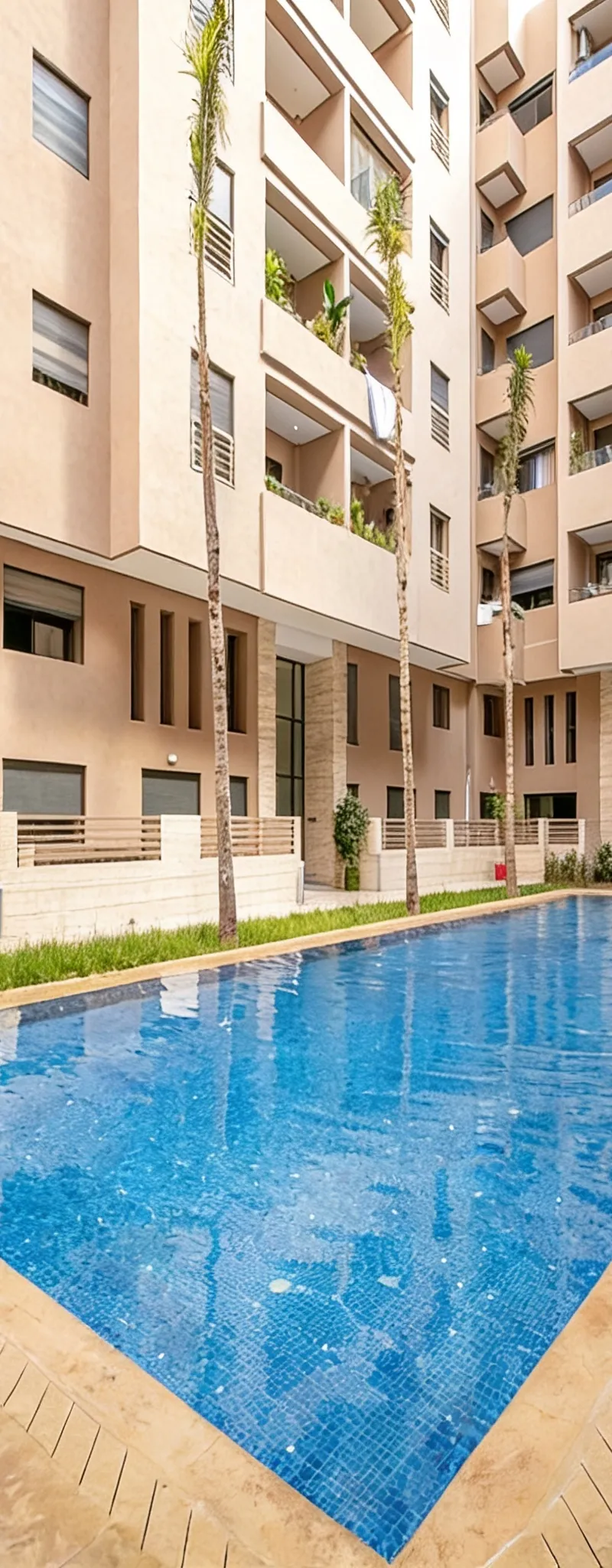 Appartement vide 3 chambres piscine collective