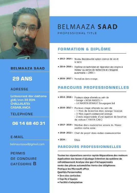 Réparateur des engins à moteurs - Mohammedia