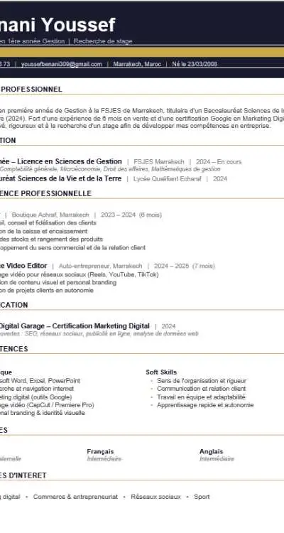 Social Media Manager / Monteur Vidéo (Temps Partie - Marrakech