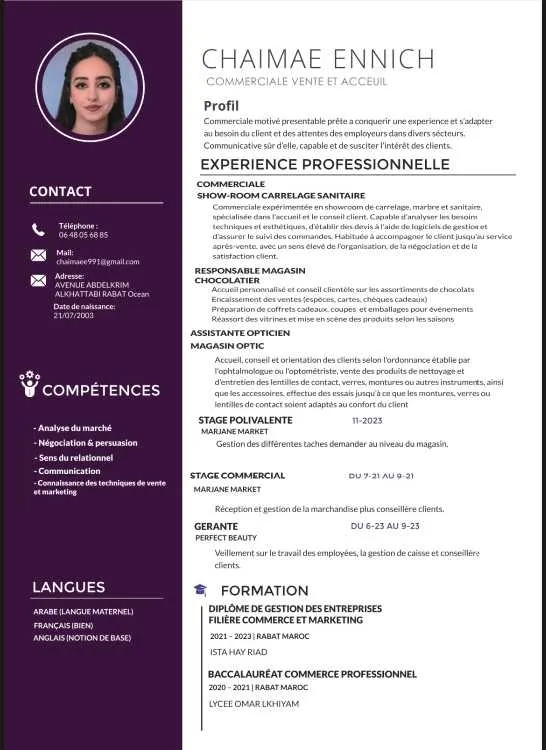 Demande d’emploigestion - Rabat