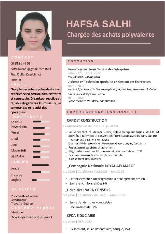 Chargée des achats polyvalente - Casablanca