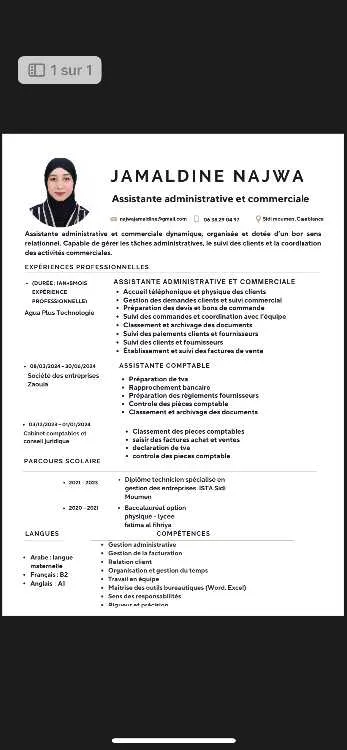 Assistante administrative et commerciale - Casablanca