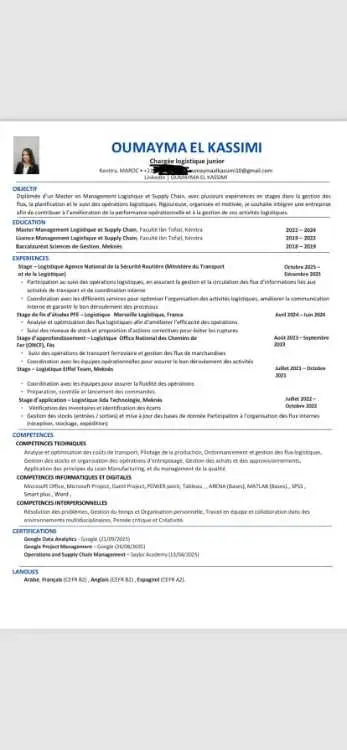 DEMANDE D EMPLOI DANS LE DOMAINE DE LOGISTIQUE - Tanger