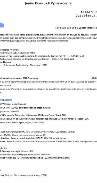 support IT /Technicien informatique / helpdesk - Casablanca