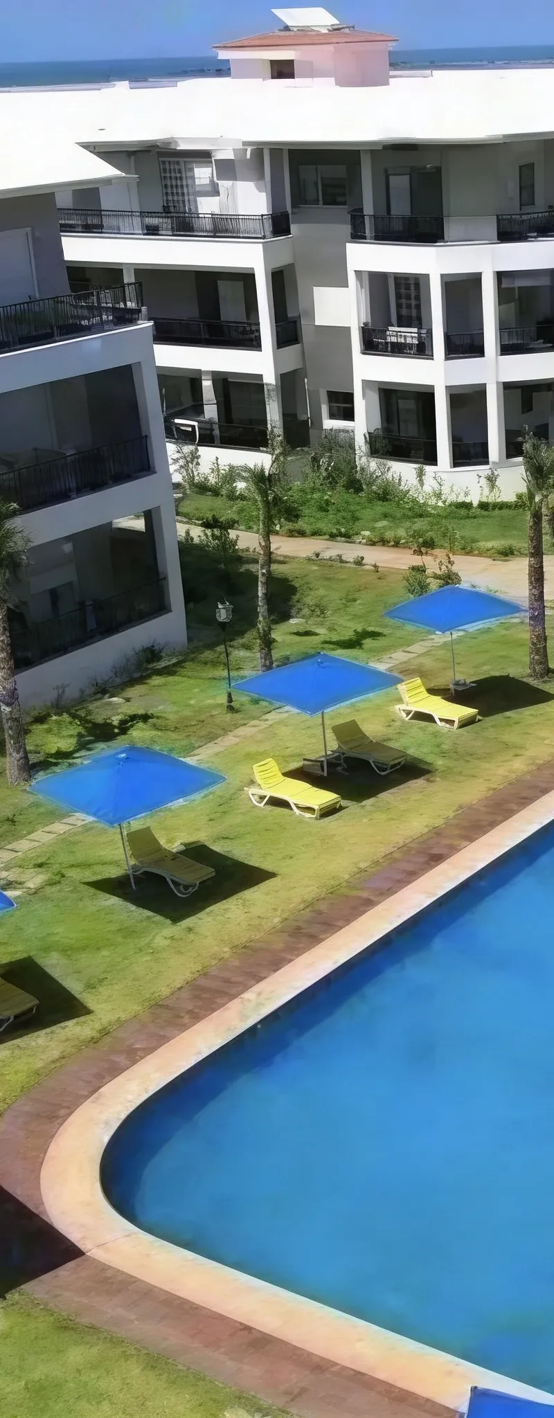 Appartement 85m² vue piscine – plage à pied
