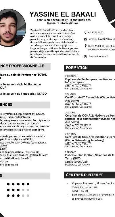 Technicien Spécialisé en Réseaux Informatiques - Casablanca