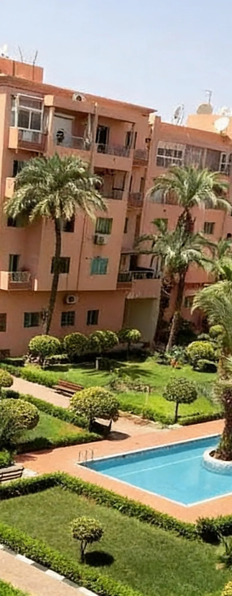 Appartement de luxe piscine jardin parking guéliz
