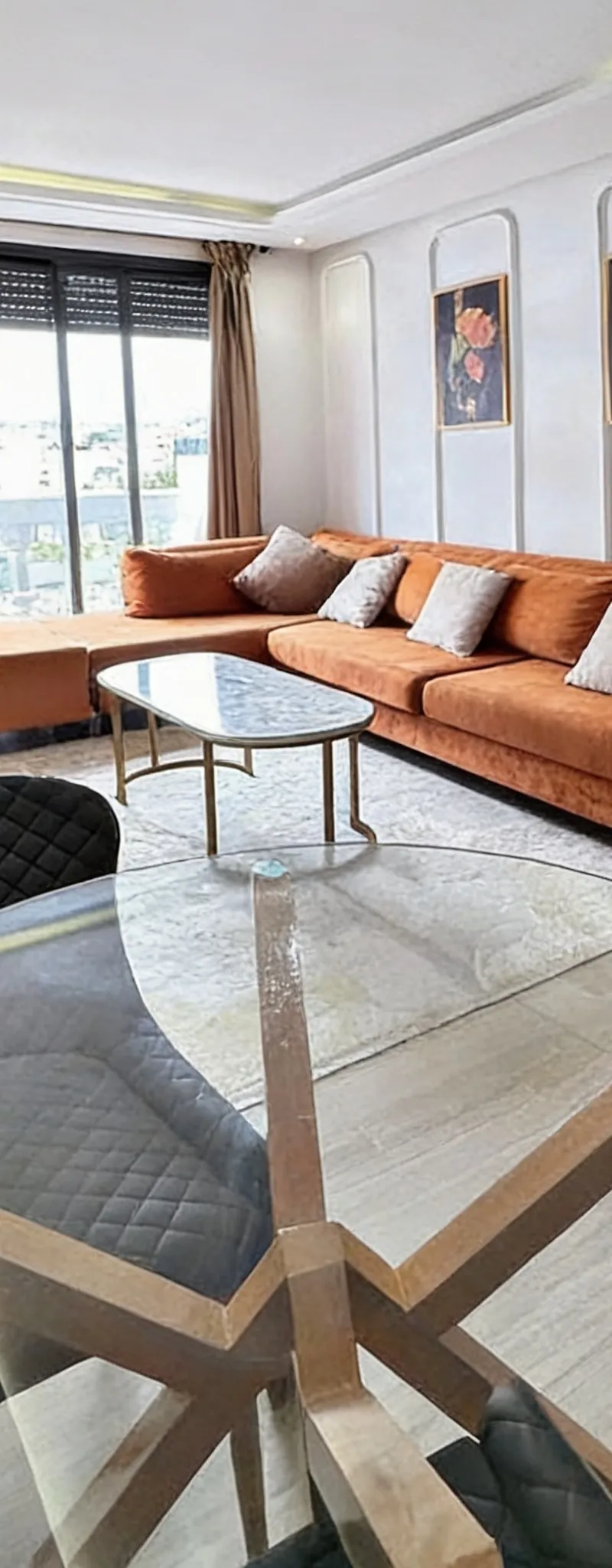Joli studio meublé neuf à louer 48m² à Casablanca