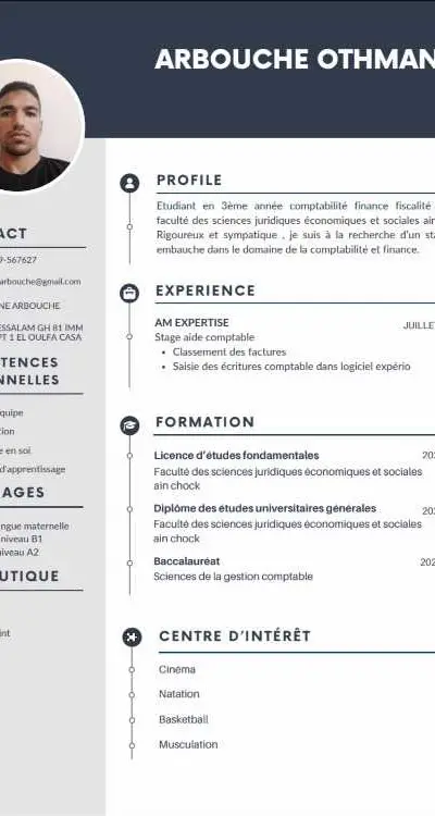 Demande de stage en comptabilité