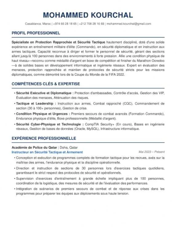 Spécialiste Sécurité Executive & Protection VIP