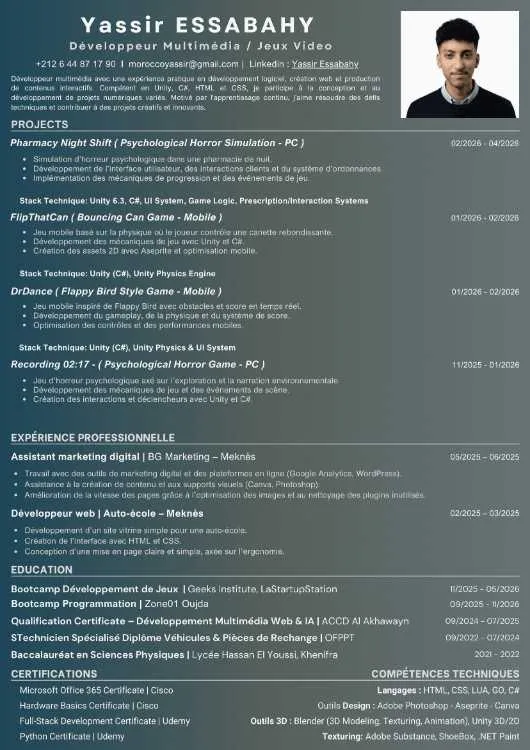 Stage pré-embauche en informatique