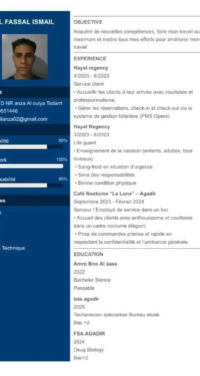Serveur / valet/commis de cuisine