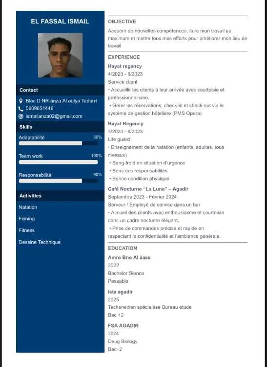 Serveur / valet/commis de cuisine