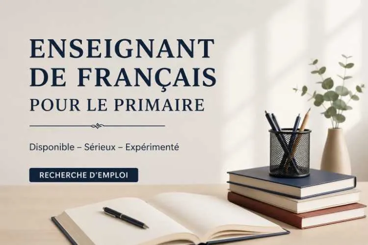 Enseignant de français pour le primaire