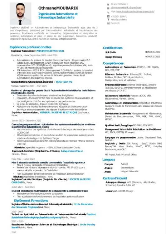 Ingénieur Automaticien