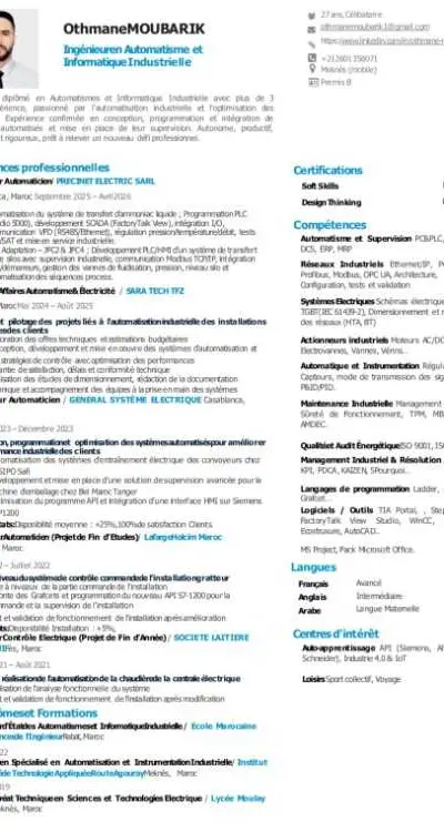 Ingénieur Automaticien