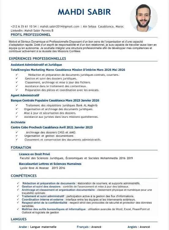 Expert en Gestion Administrative