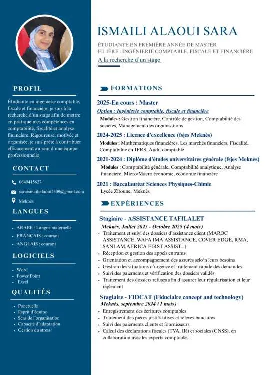 Demande de stage ingénieur comptable