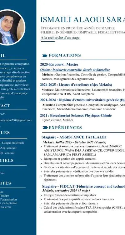 Demande de stage ingénieur comptable