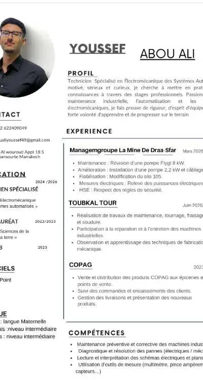 Technicien spécialisé électromécanique des système